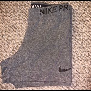 gray nike pros